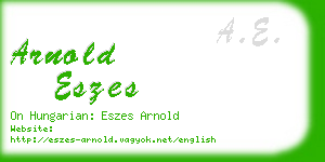 arnold eszes business card